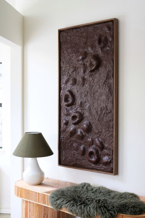 Constance - Ultra Sculpted Dimensional Artwork | Wall Sculpture in Wall Hangings by Blank Space Studios. Item composed of wood and stone in boho or eclectic & maximalism style