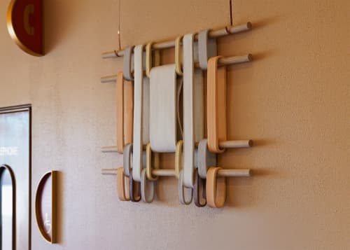 FLW Tapestry | Wall Hangings by STUDIO SUSAN | Marin County Civic Center in San Rafael. Item works with minimalism & mid century modern style