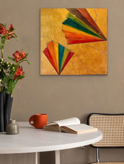 Manifesting a Better World | Mixed Media by Vanessa Pineda Fox. Item made of canvas compatible with contemporary and modern style