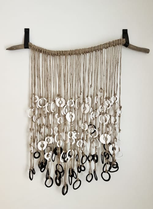 Restoration Organic Wall Hanging | Wall Sculpture in Wall Hangings by TM Olson Collection. Item made of wood with ceramic works with minimalism & japandi style