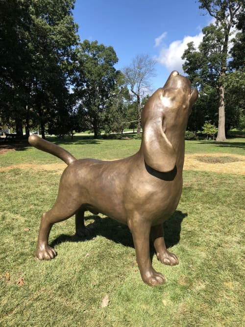 Howling Beagle | Public Sculptures by Jim Sardonis