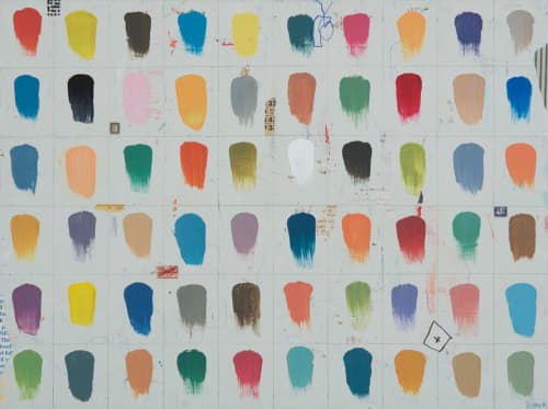 Colorsworks 30"x40" | Oil And Acrylic Painting in Paintings by Bibby Gignilliat. Item made of canvas