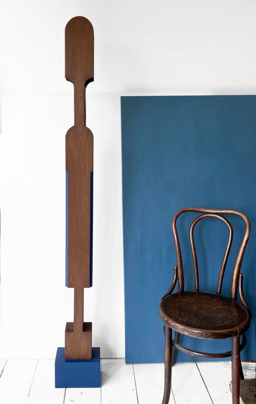 Untitled 95, Mahogany wood sculpture | Sculptures by Neshka Krusche. Item composed of wood