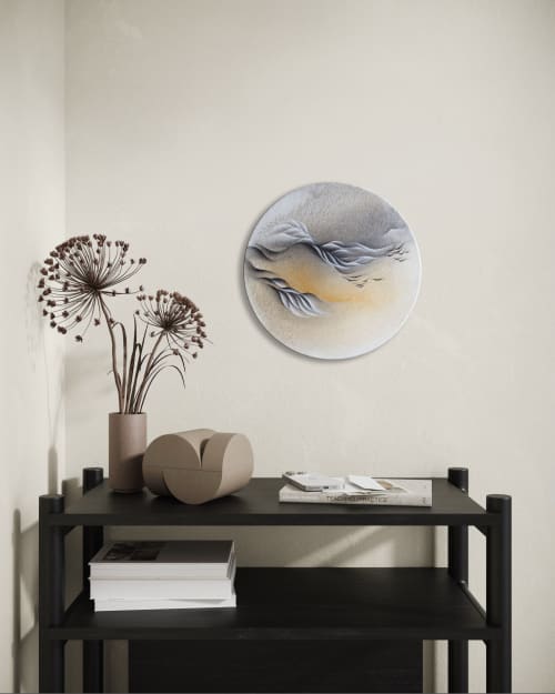 Currents of us | Mixed Media in Paintings by Francesca Borgo. Item composed of canvas in minimalism or contemporary style