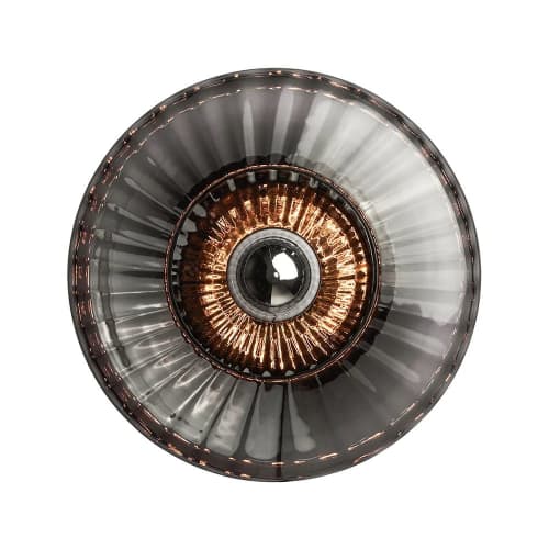 New Wave Optic Wall Light Sconce Clear | Sconces by Marie Burgos Design and Collection