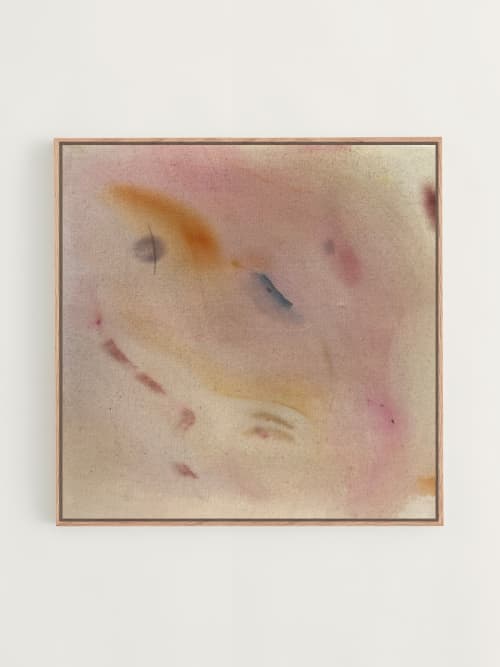 Sifting Through Dreams & Memories of You | Oil And Acrylic Painting in Paintings by Arlina Cai. Item made of canvas compatible with boho and contemporary style