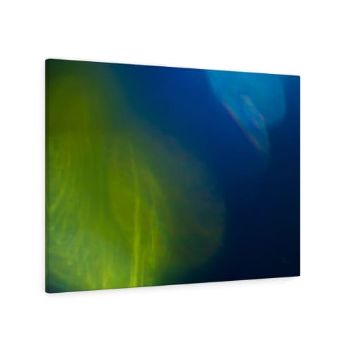 Green Ephemeral Glow 1061 | Prints in Paintings by Petra Trimmel. Item composed of wood and canvas