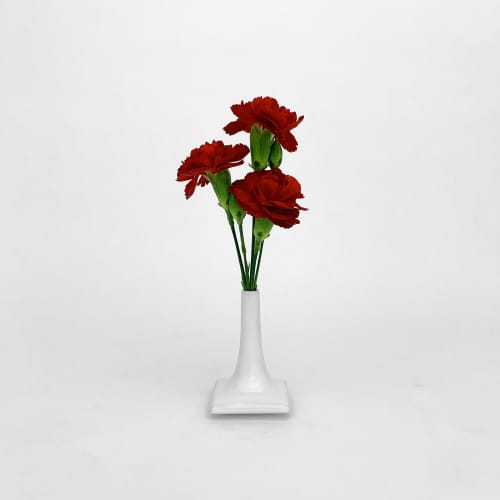 Modern Ceramic 3 Inch Bud Vase - Pandemic Design Studio | Vases & Vessels by Pandemic Design Studio. Item made of ceramic compatible with minimalism and modern style
