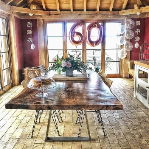 English Walnut  Dining Table | Tables by Handmade in Brighton | Wilderness in Saxmundham. Item composed of walnut