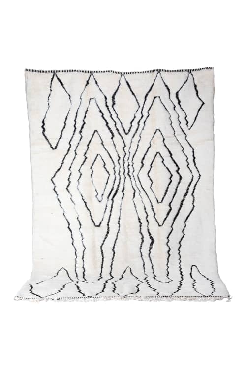 Contemporary Beni Ourain Moroccan Rug | Area Rug in Rugs by Kechmara Designs. Item made of fabric & fiber