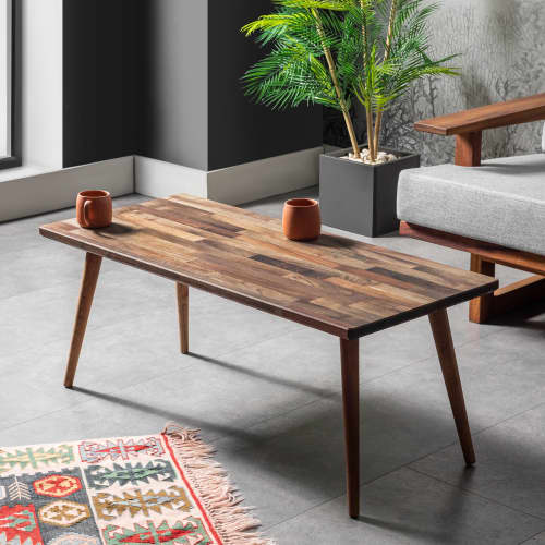 Walnut Coffee Table, Mid Century Side Table | Tables by Halohope Design. Item composed of walnut compatible with minimalism and mid century modern style