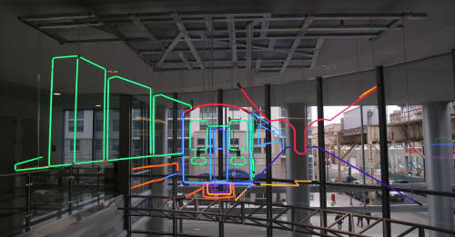 Transit | Public Sculptures by John E. Bannon | Chicago Transit Authority in Chicago. Item composed of steel