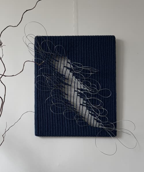 Wall Tapestry Emergence | Wall Hangings by Yulia Tishchenko. Item made of wood & cotton compatible with minimalism and contemporary style
