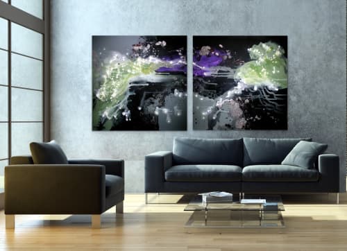 The Space Between | Oil And Acrylic Painting in Paintings by Brooke Rowlands. Item made of canvas & synthetic