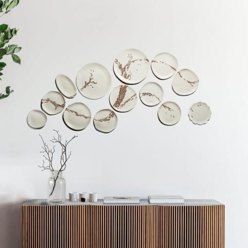 Boya Val Wall Art 1 | Wall Sculpture in Wall Hangings by Boya Porcelain. Item composed of ceramic and synthetic in contemporary or mediterranean style