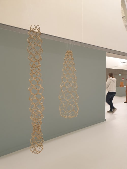The conversation (Whisper dance and Whisper Wide) | Wall Sculpture in Wall Hangings by Cecil Kemperink. Item made of ceramic