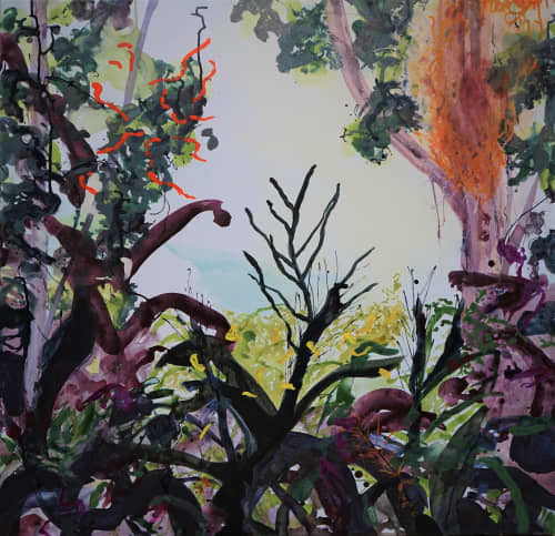 wonderland | Oil And Acrylic Painting in Paintings by Wendy Grace. Item made of canvas with synthetic