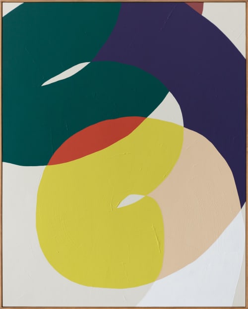 The Big Laugh | Oil And Acrylic Painting in Paintings by Chi Fun Wong. Item composed of wood in minimalism or mid century modern style