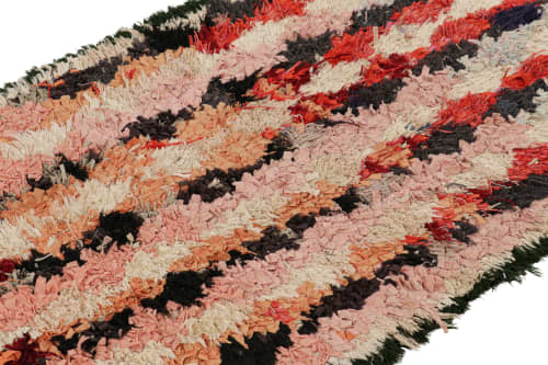 Vintage Moroccan Runner with Polychromatic Geometric Pattern | Area Rug in Rugs by Rug and Kilim