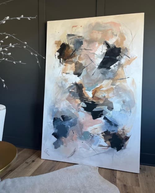 A walk in the Park | Oil And Acrylic Painting in Paintings by Leticia Demeuse. Item composed of canvas