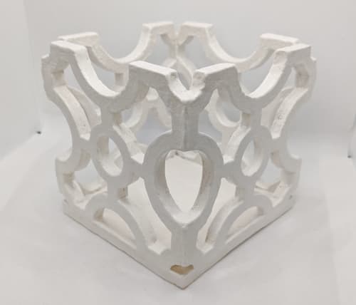 Círculos candle holder - Clay Candle Holder | Decorative Objects by Alzuleycha. Item composed of ceramic compatible with eclectic & maximalism and mediterranean style