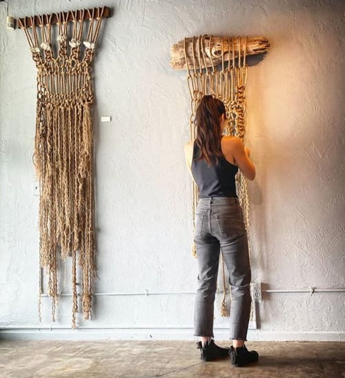 Enchanted | Macrame Wall Hanging in Wall Hangings by Unravel Arts | Backstreet Art District in Palm Springs. Item composed of fiber