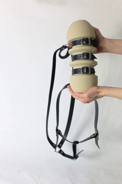 Wearable vase | Vases & Vessels by ZHENI. Item made of stoneware