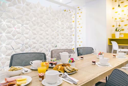 Freestanding Room Divider Facet | Decorative Objects by Bloomming, Bas van Leeuwen & Mireille Meijs | Hotel Des Arts in Paris. Item made of synthetic