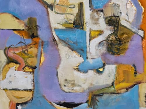 408 The Hike | Paintings by Anne B Schwartz. Item composed of canvas compatible with contemporary and modern style