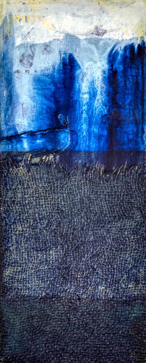 Death's No Return Policy | Oil And Acrylic Painting in Paintings by Matthew Thomas. Item composed of canvas