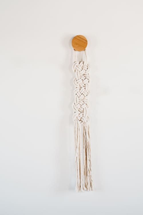 "Scala" | Macrame Wall Hanging in Wall Hangings by Candice Luter Art & Interiors. Item made of cotton