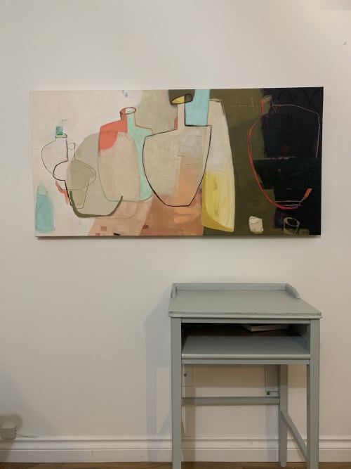 The alchemist was getting close to something | Oil And Acrylic Painting in Paintings by Vikki Drummond. Item made of canvas with synthetic
