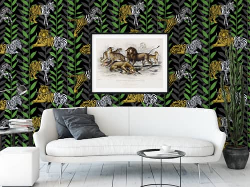 Zebriger Wallpaper | Wall Treatments by MM Digital Designs Ltd.. Item made of paper