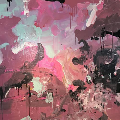 Bubble gumbo jumbo | Oil And Acrylic Painting in Paintings by Nino Yuniardi. Item composed of canvas & synthetic