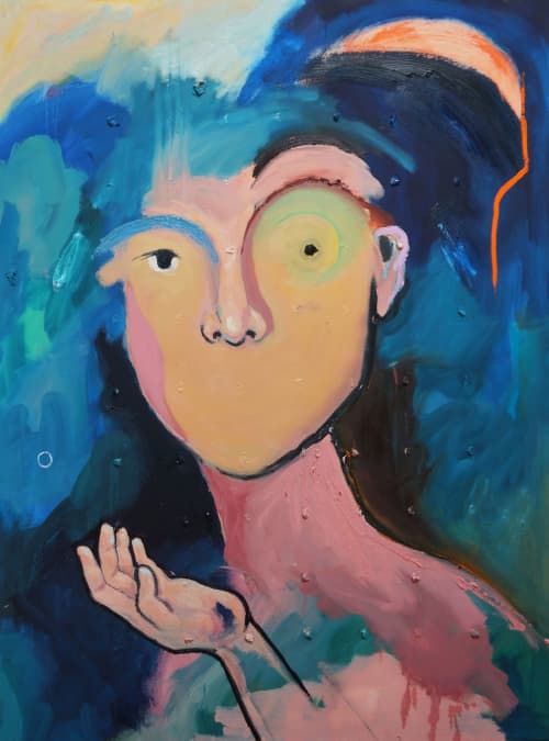 The abyss of time Ⅳ | Oil And Acrylic Painting in Paintings by Chaewon Kim | Toronto in Toronto. Item made of canvas with synthetic