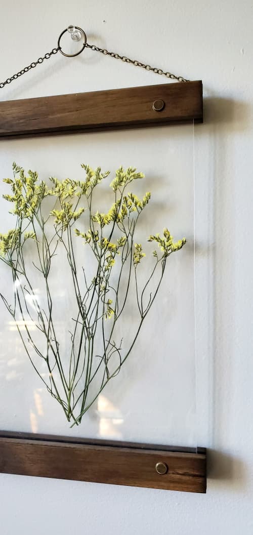 Framed Pressed Flowers, Wildflowers