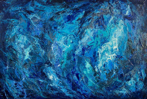 Blue Haze | Paintings by Erin Cooke | Private Residence, Seattle in Seattle