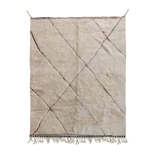 Moroccan Berber Rug - Handcrafted Moroccan Handmade Rug | Area Rug in Rugs by Marrakesh Decor. Item composed of wool in boho or mid century modern style