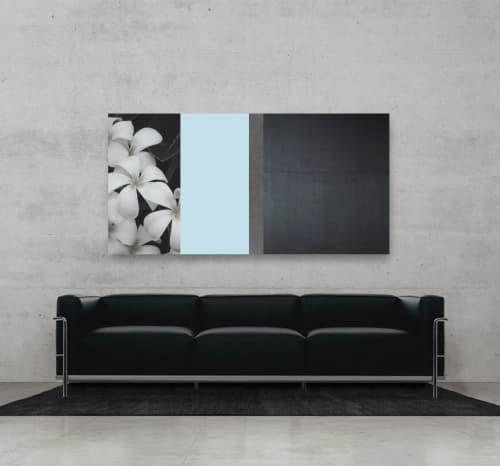 Mixed media acrylic painting on photograph | Mixed Media by Scott Woodward Meyers Art. Item made of canvas with synthetic works with minimalism & contemporary style