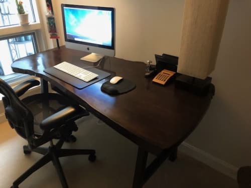 Middlesex Live-Edge Computer Deisk | Desk in Tables by Fletcher House Furniture. Item composed of maple wood