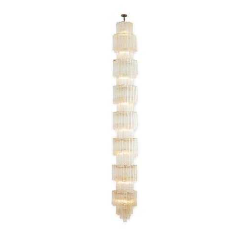 AM2229 GRITTI VENETIAN MONUMENTAL CHANDELIER | Chandeliers by alanmizrahilighting | New York in New York. Item composed of glass