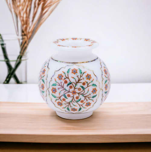 Marble vase for flowers, Handmade marble vase, marble vase | Vases & Vessels by Innovative Home Decors. Item composed of marble in country & farmhouse or art deco style