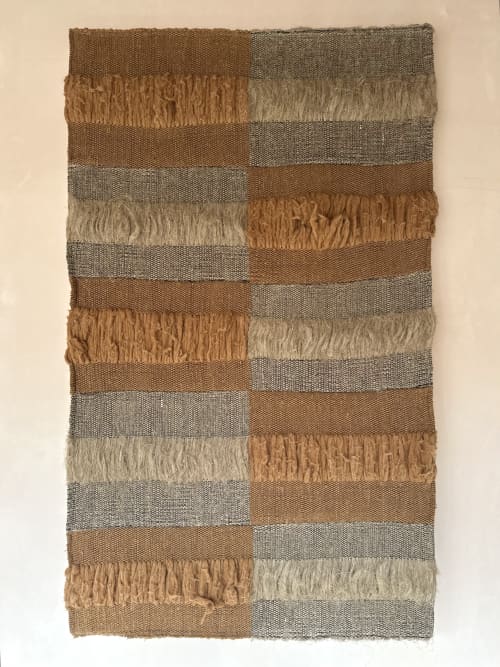 Steppes Textile Art | Tapestry in Wall Hangings by Rhiannon Griego. Item composed of fiber compatible with boho and contemporary style