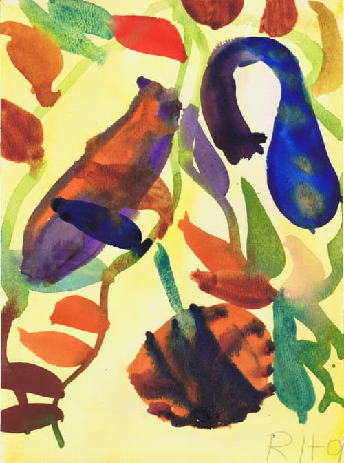 Gorgeous Gourds | Watercolor Painting in Paintings by Rita Winkler - My Art, My Shop -by Rita ... Where Every Stroke Speaks of Joy and Inclusion. Item composed of paper compatible with contemporary and modern style