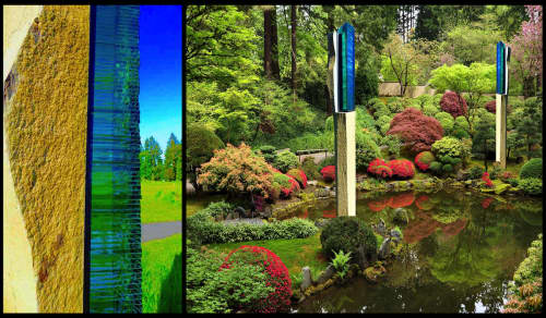 Zenith: Garden Sculptures | Sculptures by Walter Gordinier | Private Residence, Easthampton, NY in East Hampton