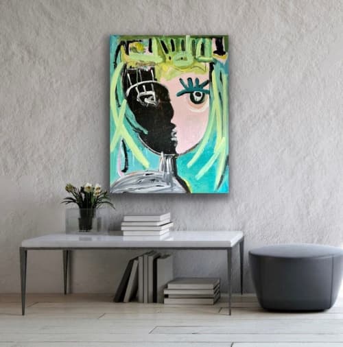 Tell Me Your Secrets | Sold | Oil And Acrylic Painting in Paintings by Aleea Jaques ,