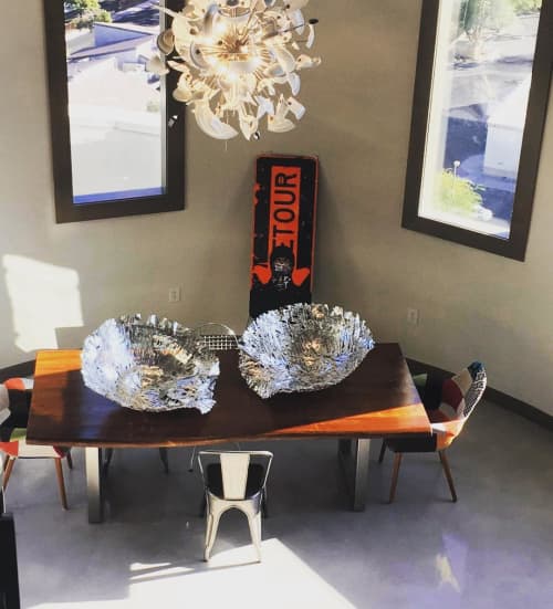 Gesture of a Table | Sculptures by McKenzie Gibson. Item made of metal