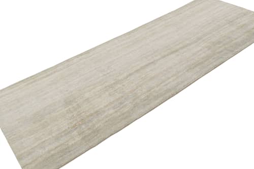 Open Field Modern Rug Beige Gray Texture of Color Silk | Area Rug in Rugs by Rug and Kilim