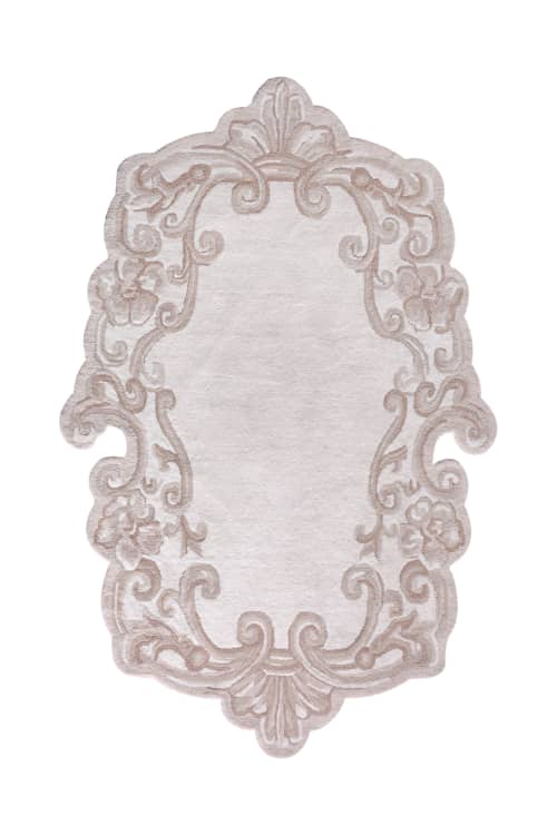 Handtufted Wool Rug - SFORI | Area Rug in Rugs by Selligram. Item composed of wool in boho or minimalism style