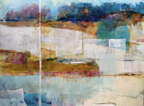 "A New Sensibility" | Oil And Acrylic Painting in Paintings by Pamela K Beer Contemporary Fine Art. Item composed of birch wood and synthetic